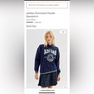 Adidas Oversized Hoodie Sweatshirt